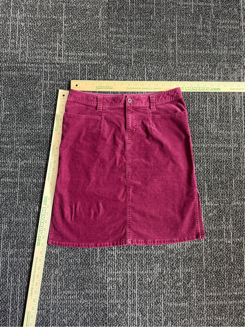 The North Face Burgundy Corduroy Mini Skirt